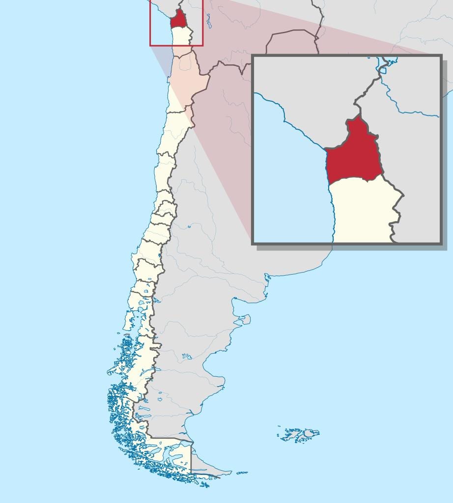 Kort af castro Chile