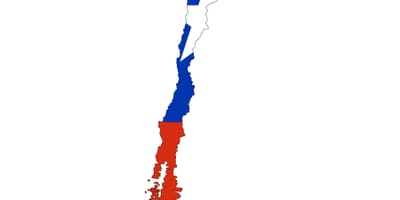 Chile kort fána